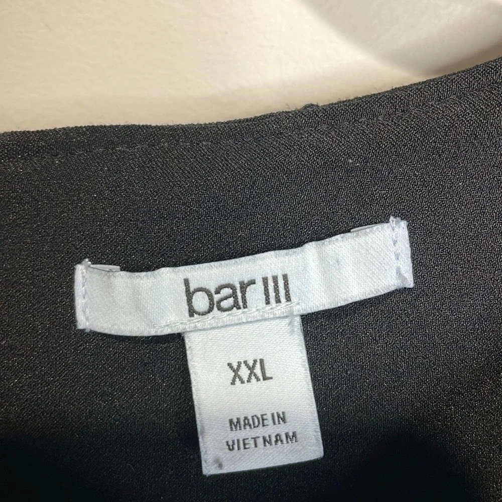 Size XXL BAR III SCUBA JET BLACK CAP SLEEVES - Picture 4 of 11
